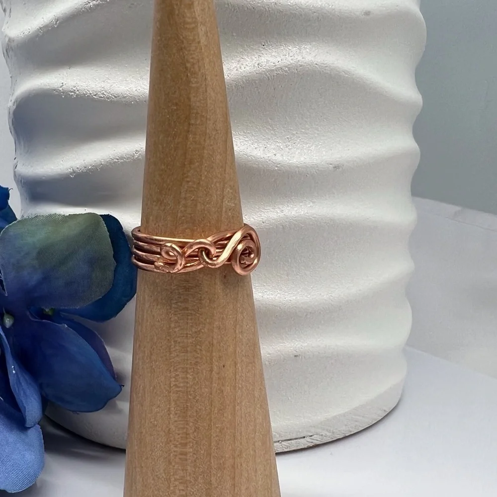 ARTISAN Copper Spiral Wire Wrap Ring